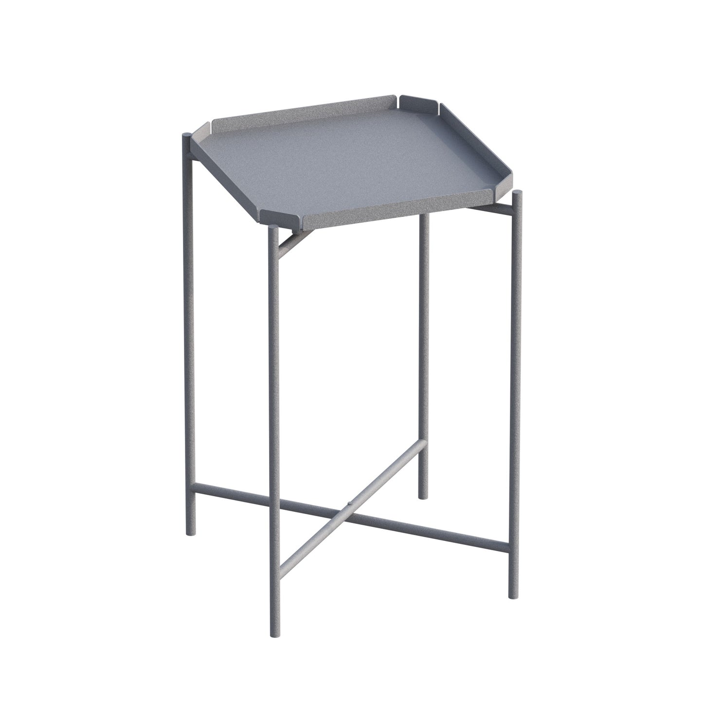 Τραπεζάκι Σαλονιού Γκρι 46 x 46 x 56 εκ GR491CRT1147