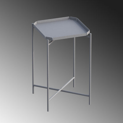Τραπεζάκι Σαλονιού Γκρι 46 x 46 x 56 εκ GR491CRT1147