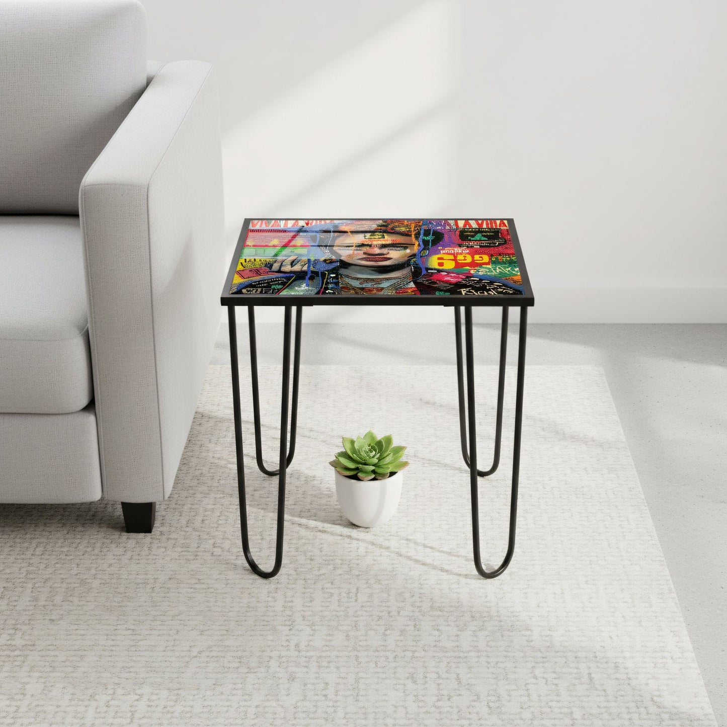 Τραπεζάκι Σαλονιού Multicolor 53 x 53 x 55 εκ GR491CRT1179