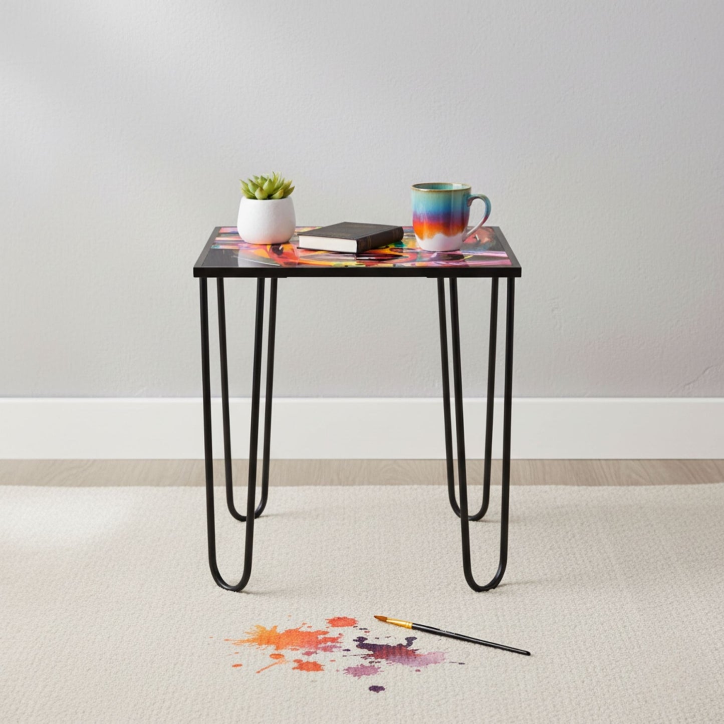 Τραπεζάκι Σαλονιού Multicolor 53 x 53 x 55 εκ GR491CRT1181