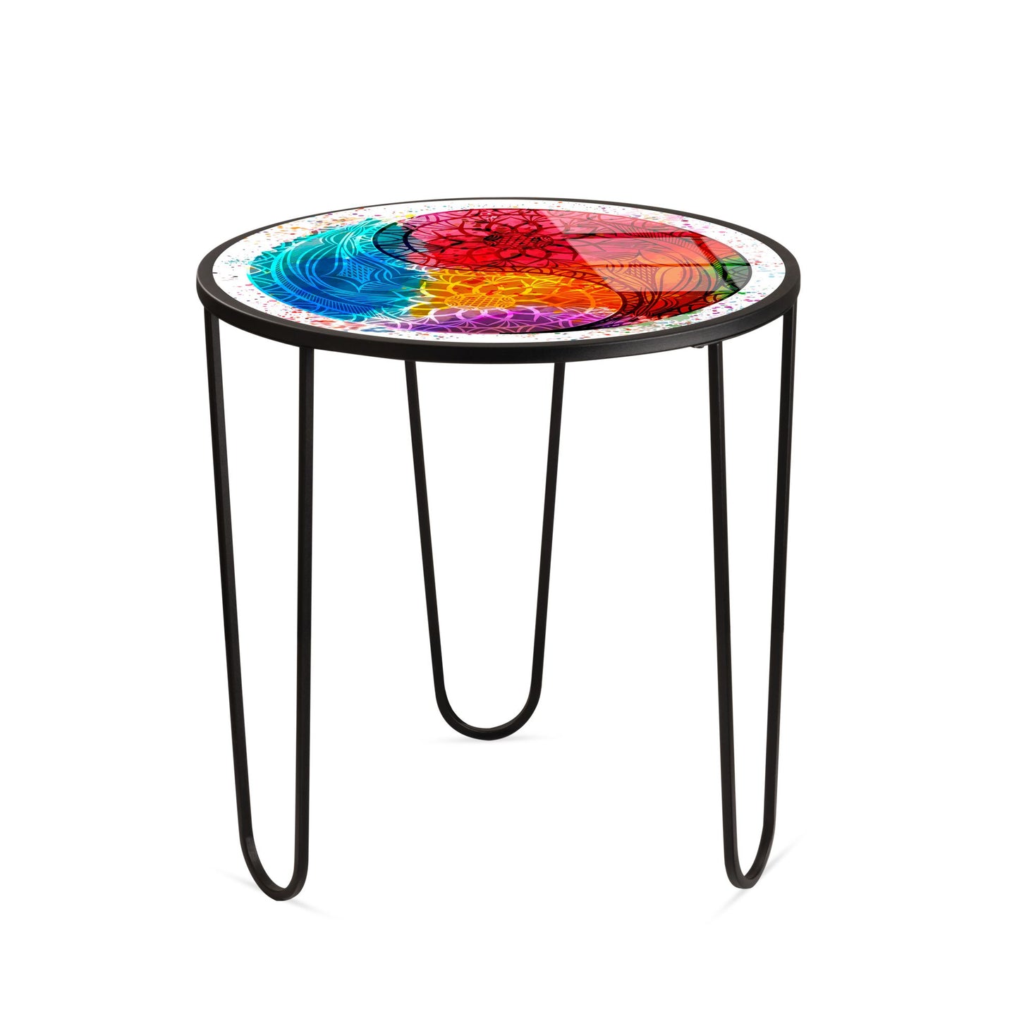 Τραπεζάκι Σαλονιού Multicolor 53 x 53 x 55 εκ GR491CRT1186