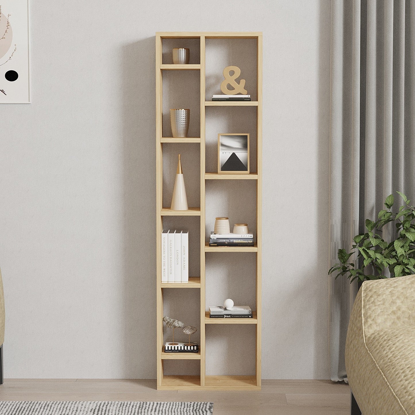 Βιβλιοθήκη 45 × 20 × 150 εκ. Sapphire Δρυς GR495SSE1204