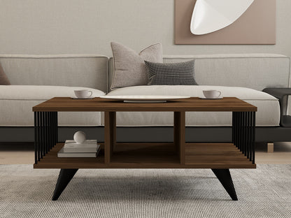 Τραπεζάκι Σαλονιού Καθιστικού Τραπέζι Coffee 90x60x40 εκ Καρυδιά 495SSE1325