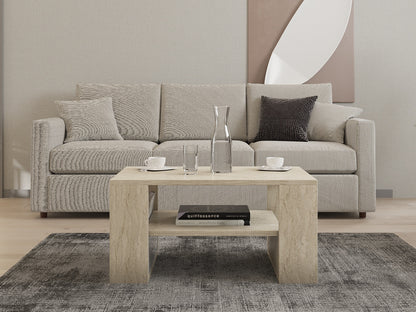 Τραπεζάκι Σαλονιού Travertine 80 x 50 x 40 εκ GR495SSE2113
