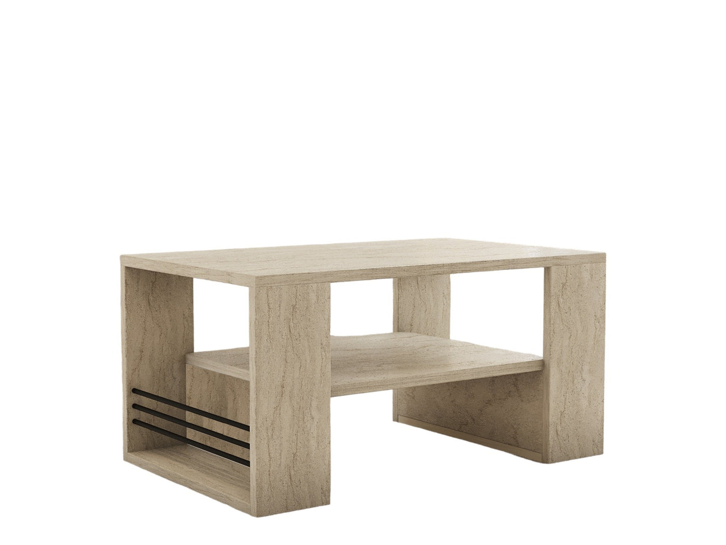 Τραπεζάκι Σαλονιού Travertine 80 x 50 x 40 εκ GR495SSE2113