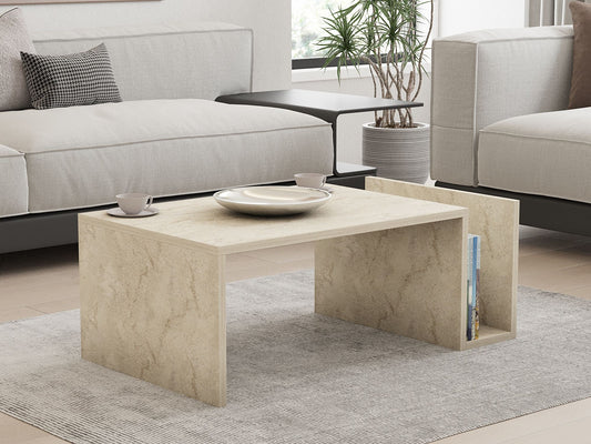 Τραπεζάκι Σαλονιού Travertine 86,8 x 50 x 32,4 εκ GR495SSE2115