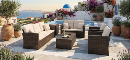 Σαλόνι Μπαλκονιού Καναπές Τριθέσιος Διθέσιος Πολυθρόνες και Τραπεζάκια Έπιπλα Κήπου POS-163053859