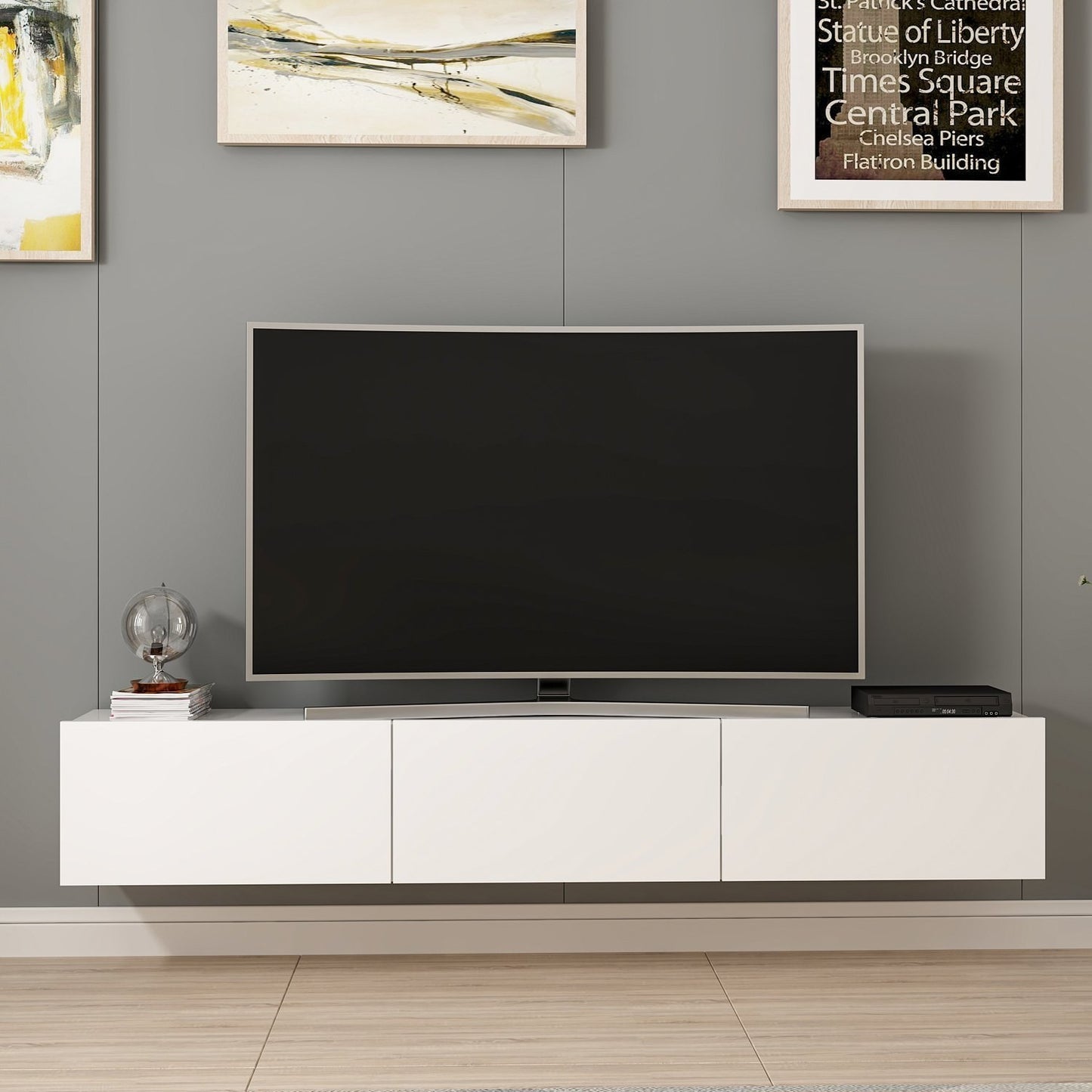 Έπιπλο Τηλεόρασης TV Βάση Σύνθεση Λευκό | 506MNR1101