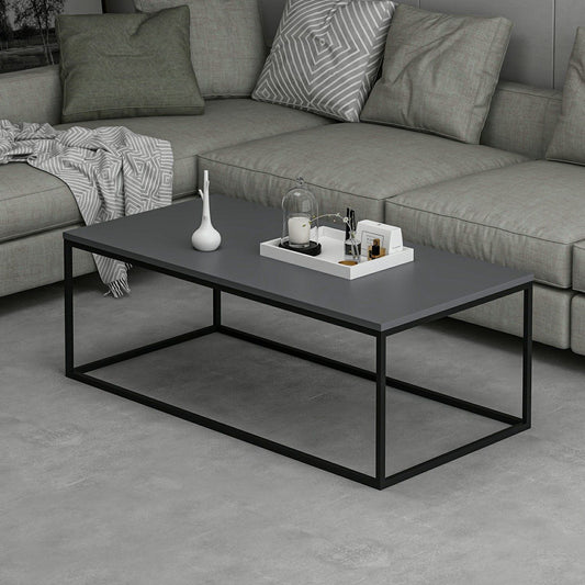 Τραπεζάκι Σαλονιού Ανθρακί 120 x 60 x 42 εκ GR506MNR1202