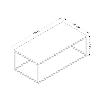 Τραπεζάκι Σαλονιού Καρυδί 120 x 60 x 42 εκ GR506MNR1204