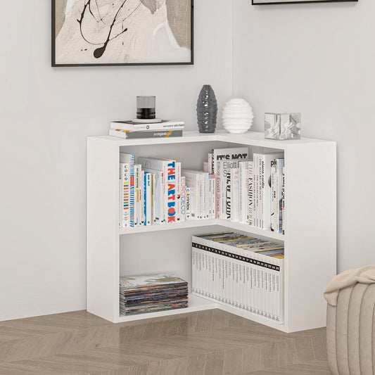 Βιβλιοθήκη Λευκό 60x60x60x20 εκ 506MNR1536
