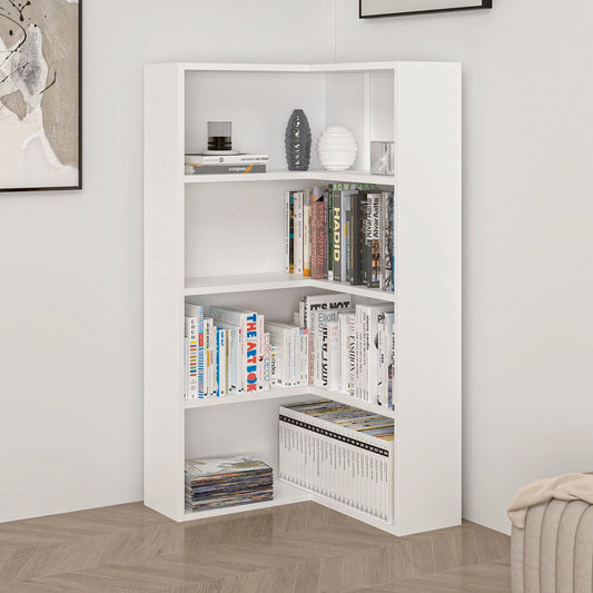 Βιβλιοθήκη Λευκό 60x60x118x20 εκ 506MNR1540