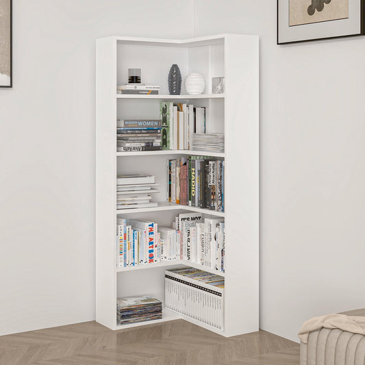 Βιβλιοθήκη Λευκό 60x60x147x20 εκ 506MNR1542
