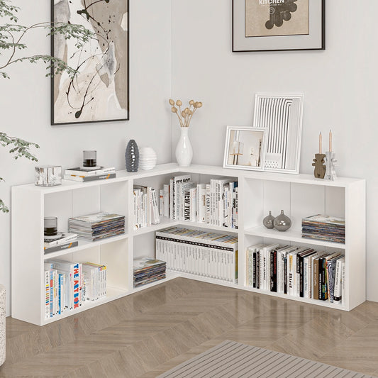 Βιβλιοθήκη Λευκό 120x120x60x20 εκ 506MNR1545