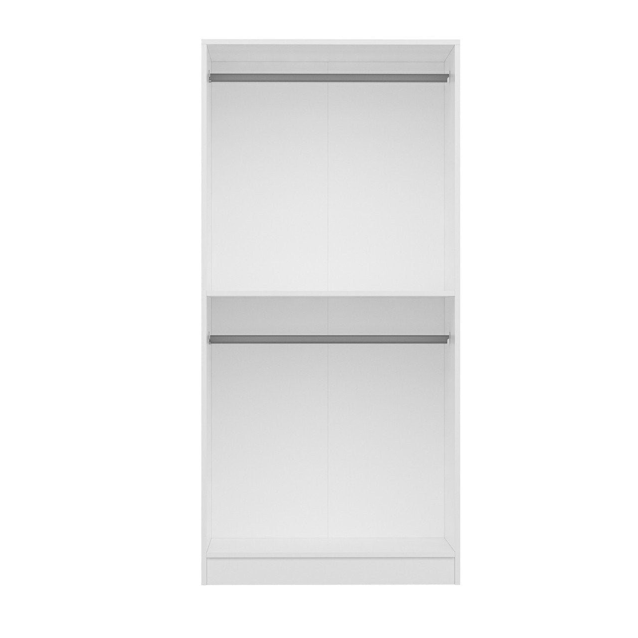 Ντουλάπα 90x190x52 εκ Λευκό 506MNR2150