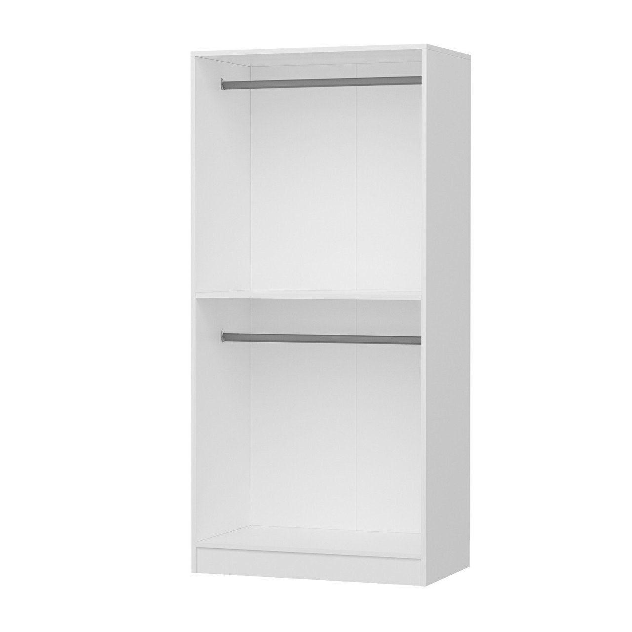 Ντουλάπα 90x210x52 εκ Λευκό 506MNR2151