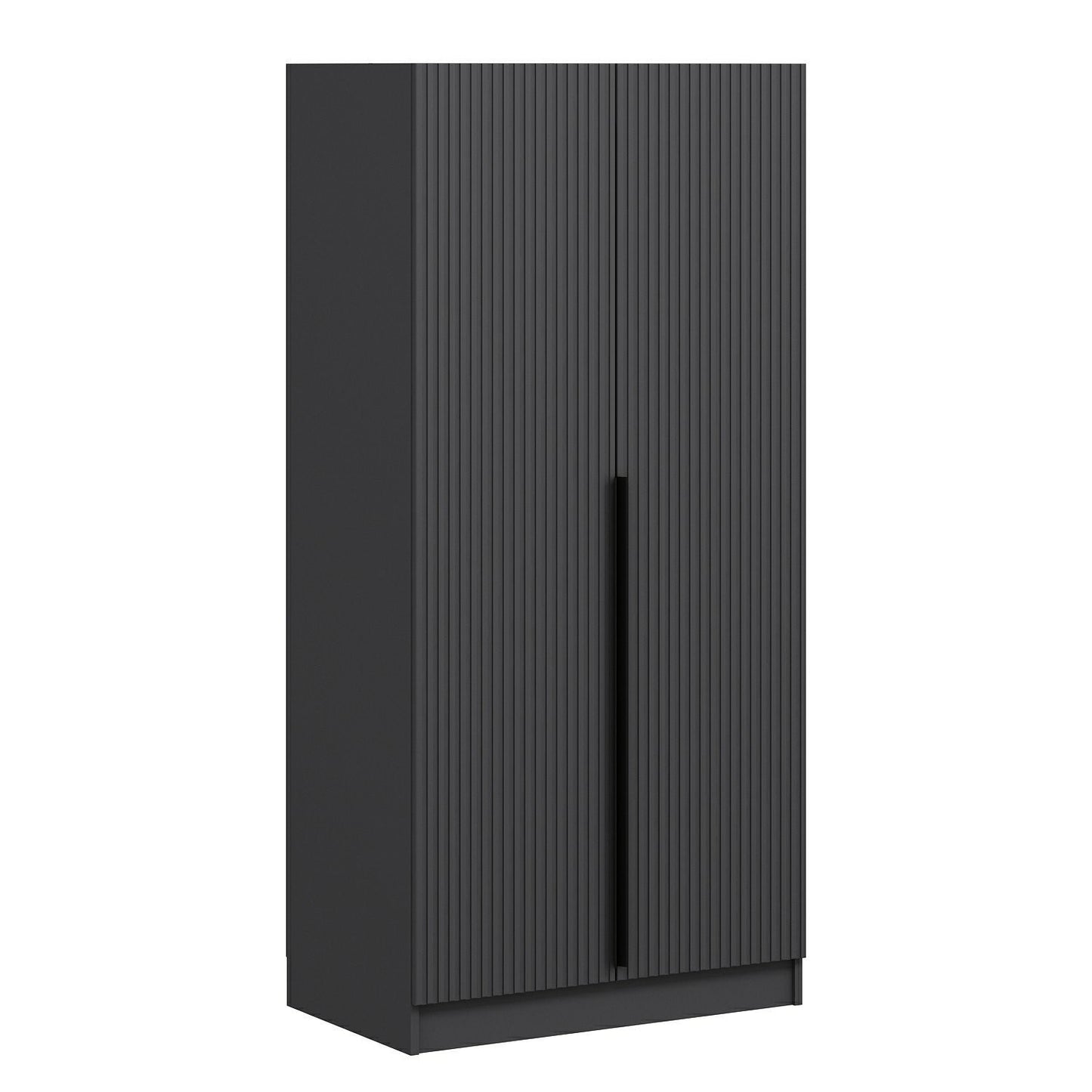 Ντουλάπα 90x210x52 εκ Ανθρακί 506MNR2178