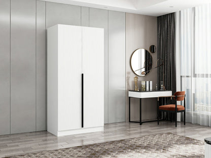 Ντουλάπα 90x210x52 εκ Λευκό 506MNR2179