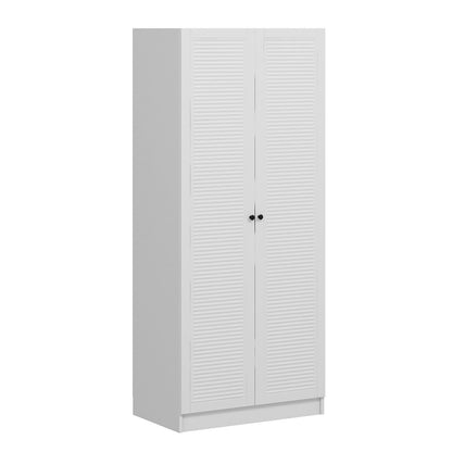 Ντουλάπα 90x190x52 εκ Λευκό 506MNR2181