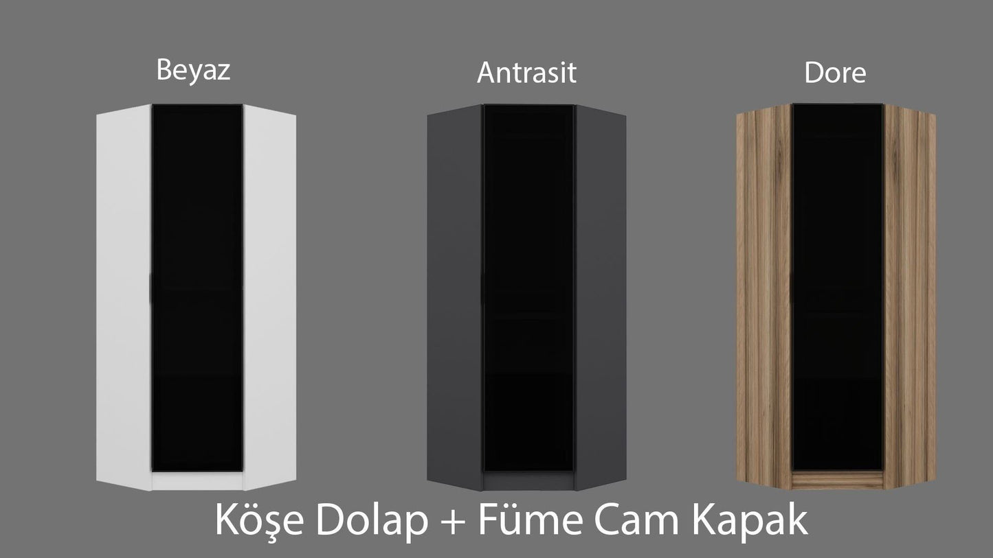 Ντουλάπα 74x210x52 εκ Δρυς 506MNR2212