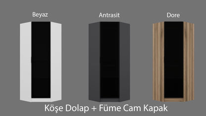 Ντουλάπα 74x210x52 εκ Δρυς 506MNR2212