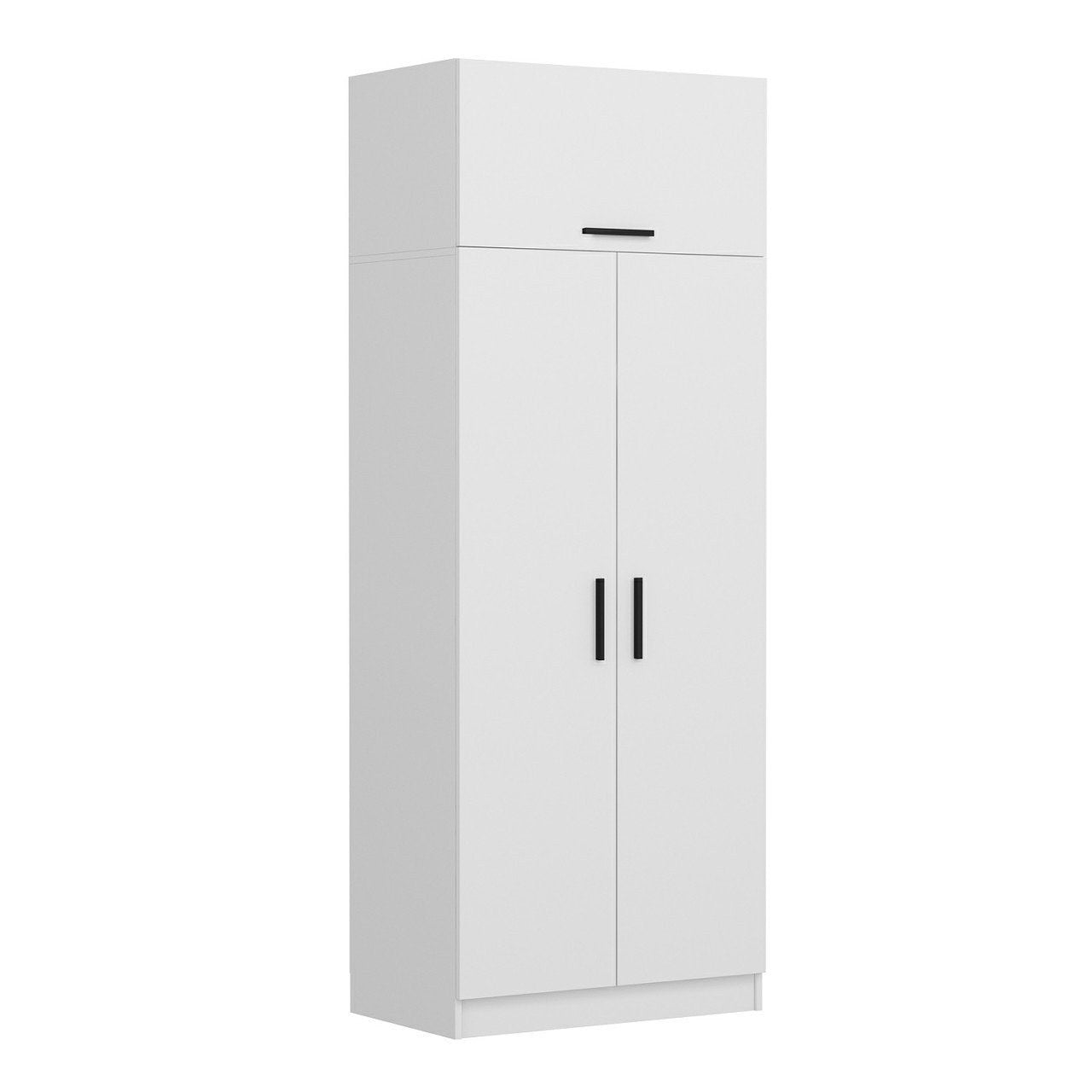 Ντουλάπα 90x255x52 εκ Λευκό 506MNR2220