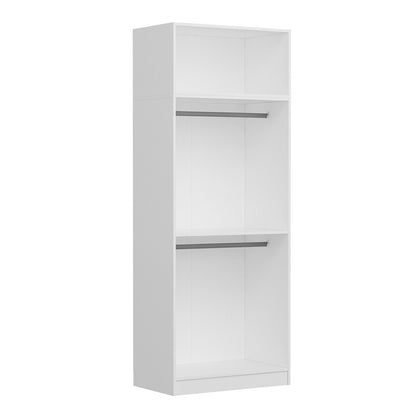 Ντουλάπα 90x255x52 εκ Λευκό 506MNR2220