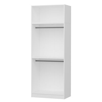 Ντουλάπα 90x255x52 εκ Λευκό 506MNR2220