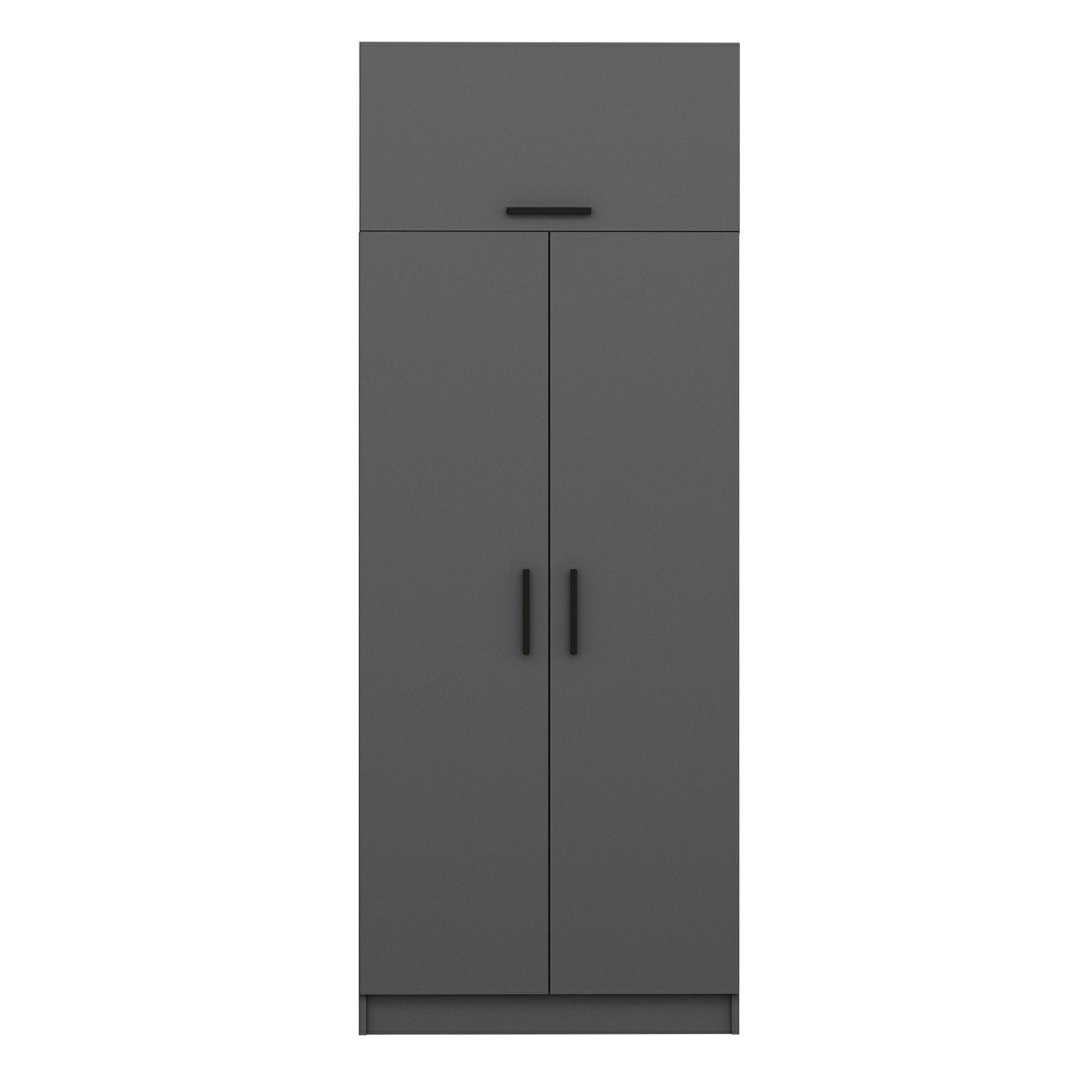 Ντουλάπα 90x255x52 εκ Ανθρακί 506MNR2230