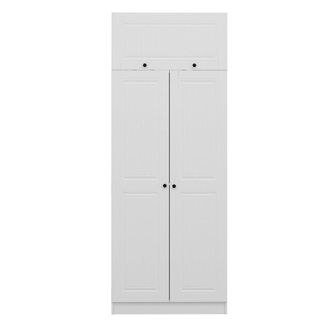 Ντουλάπα 90x255x52 εκ Λευκό 506MNR2236