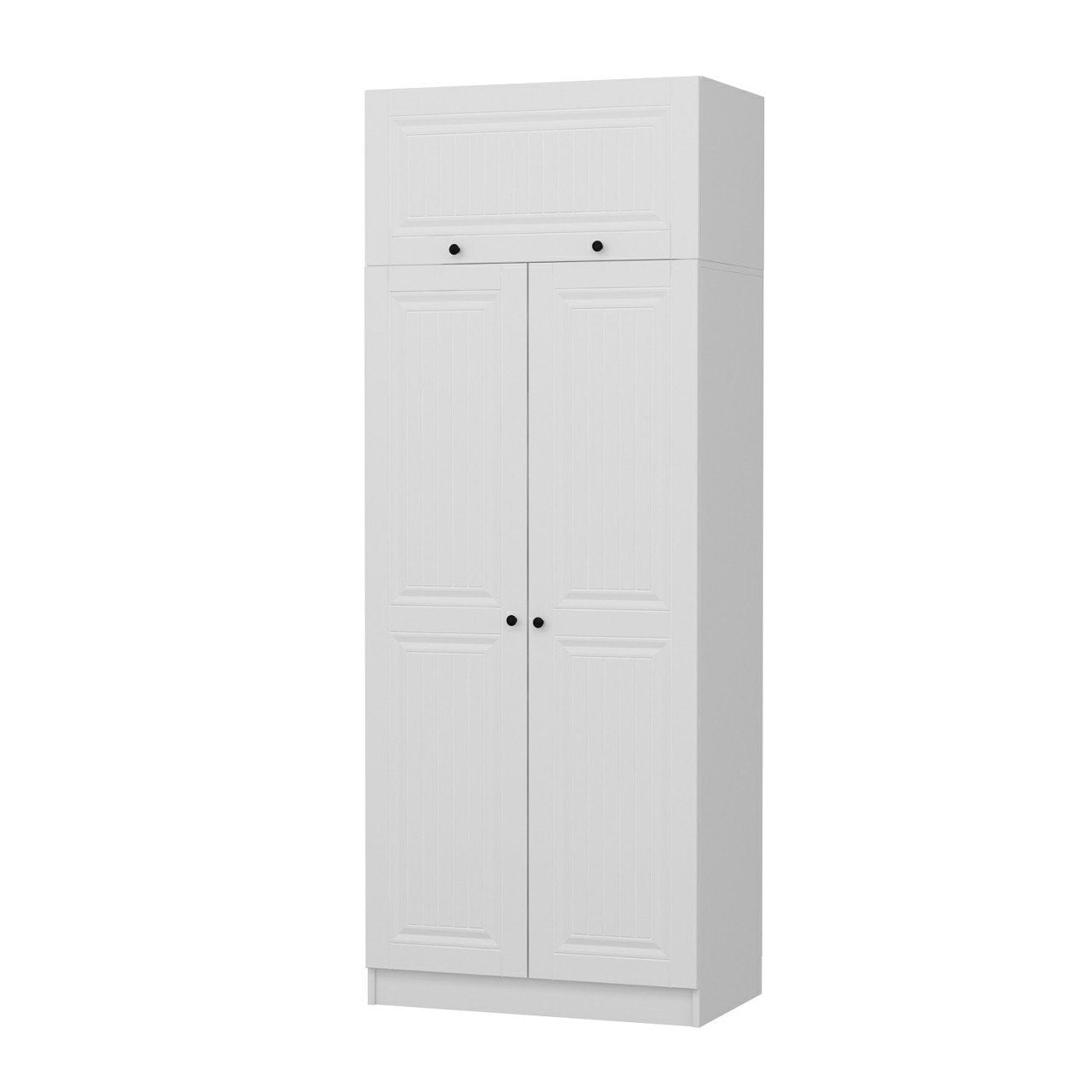 Ντουλάπα 90x255x52 εκ Λευκό 506MNR2236
