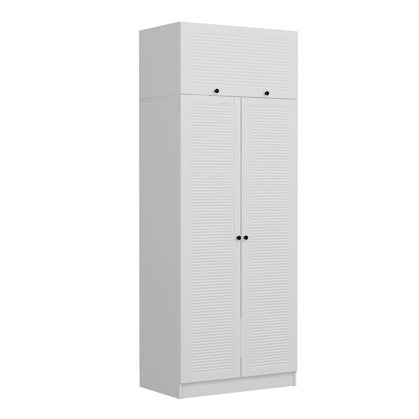 Ντουλάπα 90x190x52 εκ Λευκό 506MNR2241