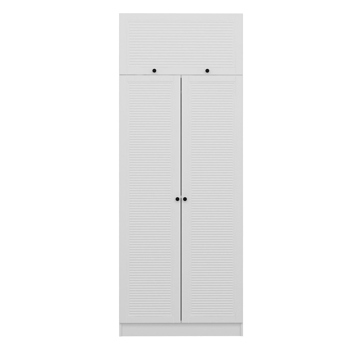 Ντουλάπα 90x190x52 εκ Λευκό 506MNR2241
