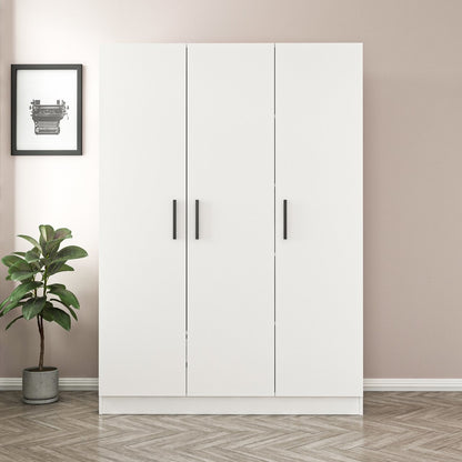 Ντουλάπα 135x210x52 εκ Λευκό 506MNR2250