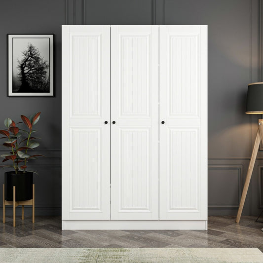 Ντουλάπα 135x210x52 εκ Λευκό 506MNR2258