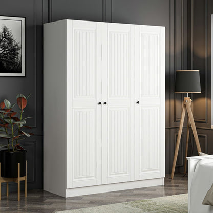 Ντουλάπα 135x210x52 εκ Λευκό 506MNR2258