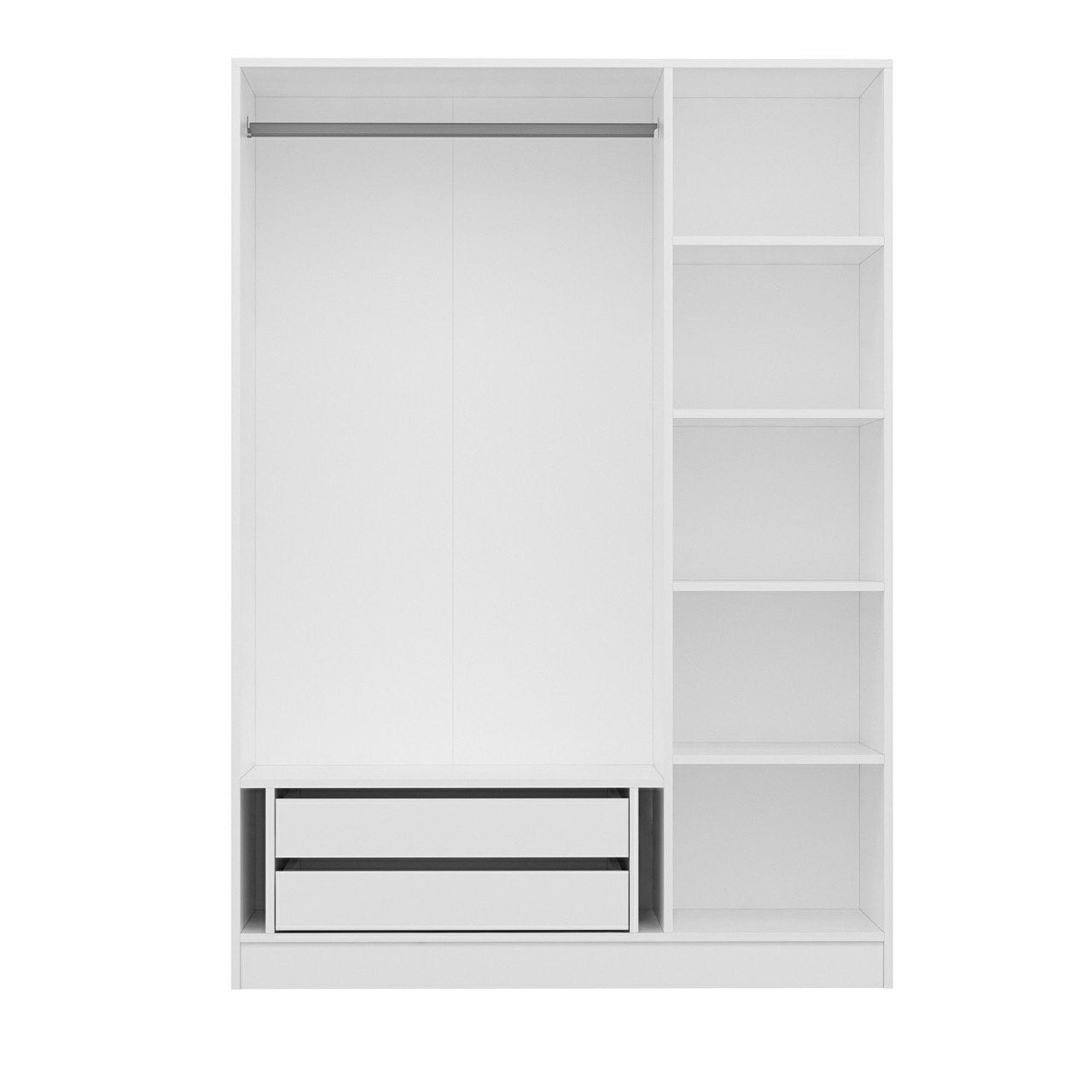 Ντουλάπα 135x210x52 εκ Λευκό 506MNR2258