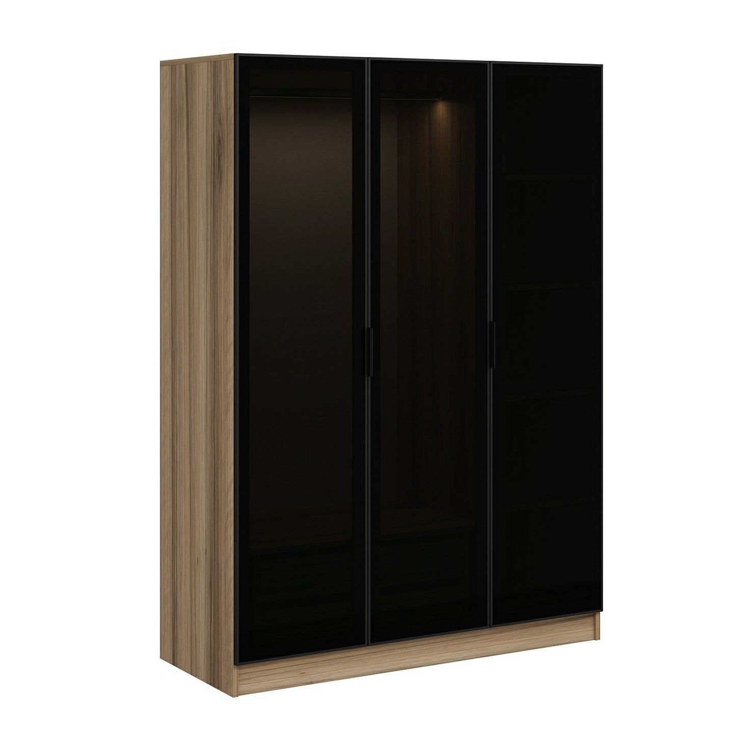 Ντουλάπα 135x210x52 εκ Golden Oak Dark Grey 506MNR2285