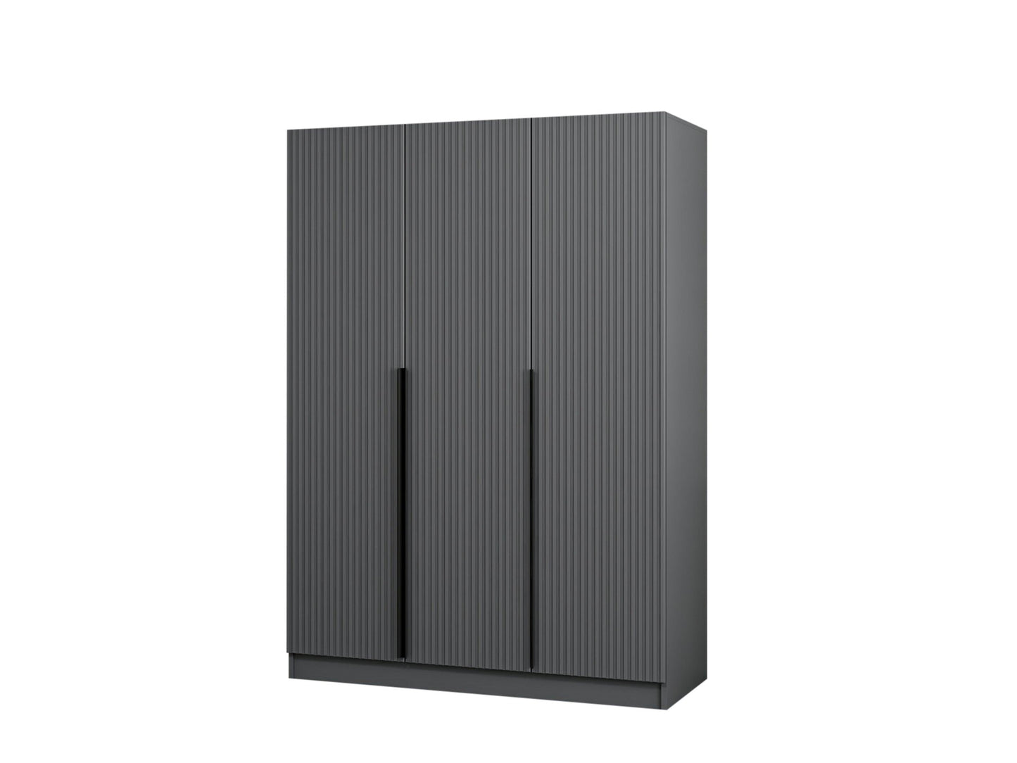 Ντουλάπα 135x210x52 εκ Ανθρακί 506MNR2287