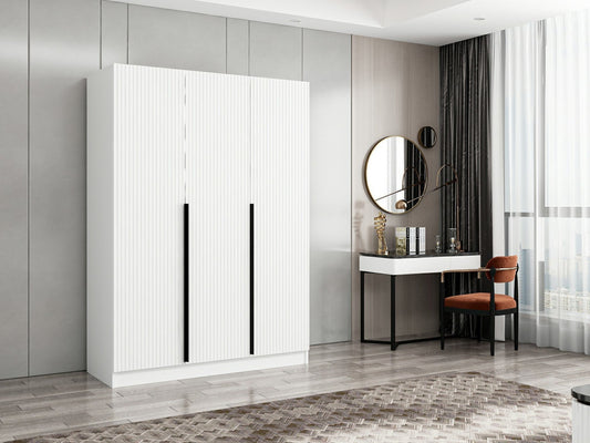 Ντουλάπα 135x210x52 εκ Λευκό 506MNR2288
