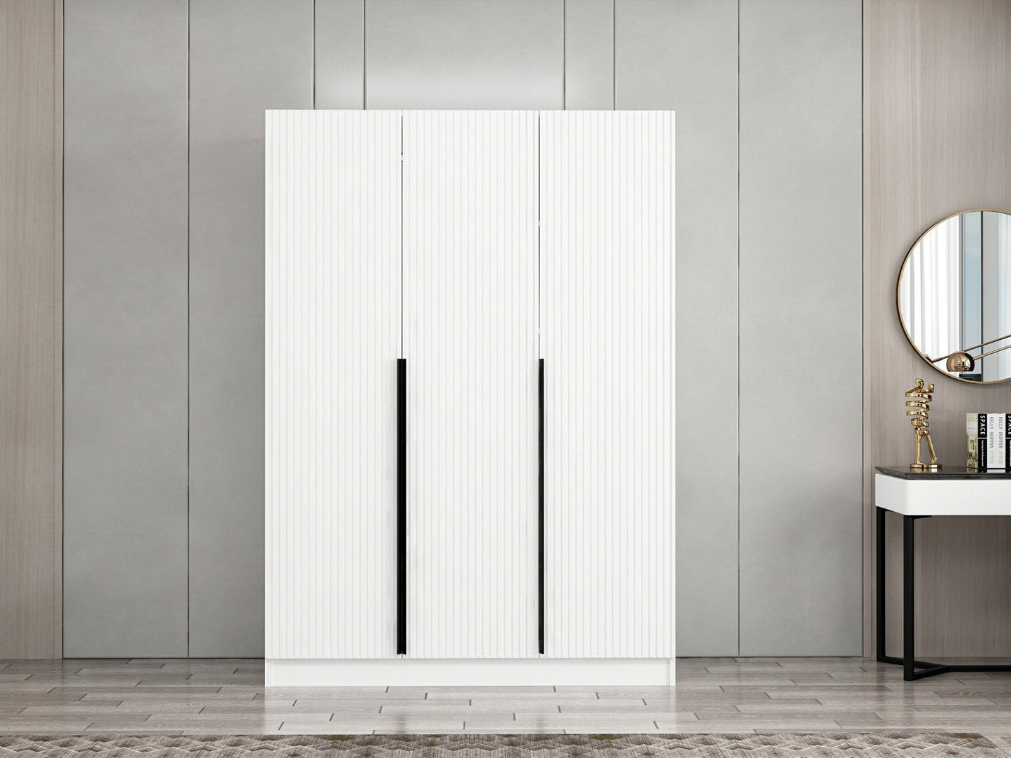Ντουλάπα 135x210x52 εκ Λευκό 506MNR2288