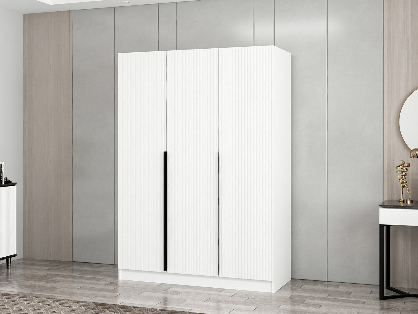 Ντουλάπα 135x210x52 εκ Λευκό 506MNR2288