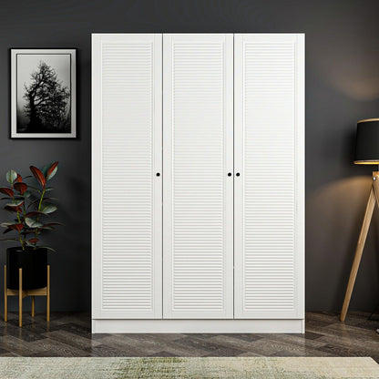 Ντουλάπα 135x190x52 εκ Λευκό 506MNR2290