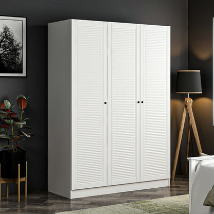 Ντουλάπα 135x190x52 εκ Λευκό 506MNR2290