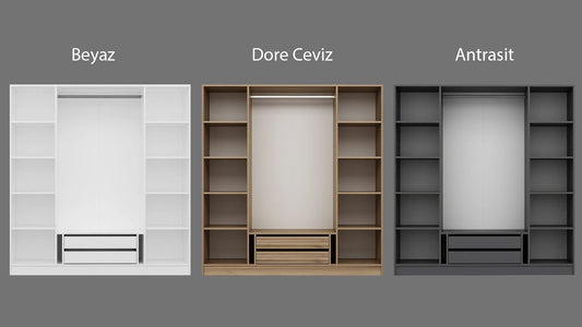 Ντουλάπα 180x190x52 εκ Oak Walnut 506MNR2298