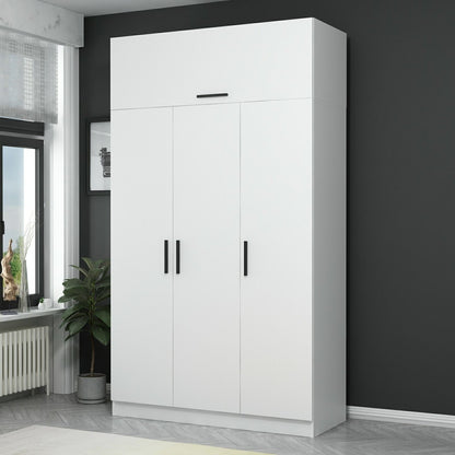Ντουλάπα 135x255x52 εκ Λευκό 506MNR2402
