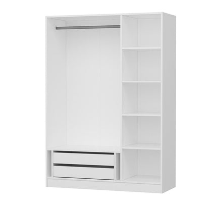 Ντουλάπα 135x190x52 εκ Λευκό 506MNR2405
