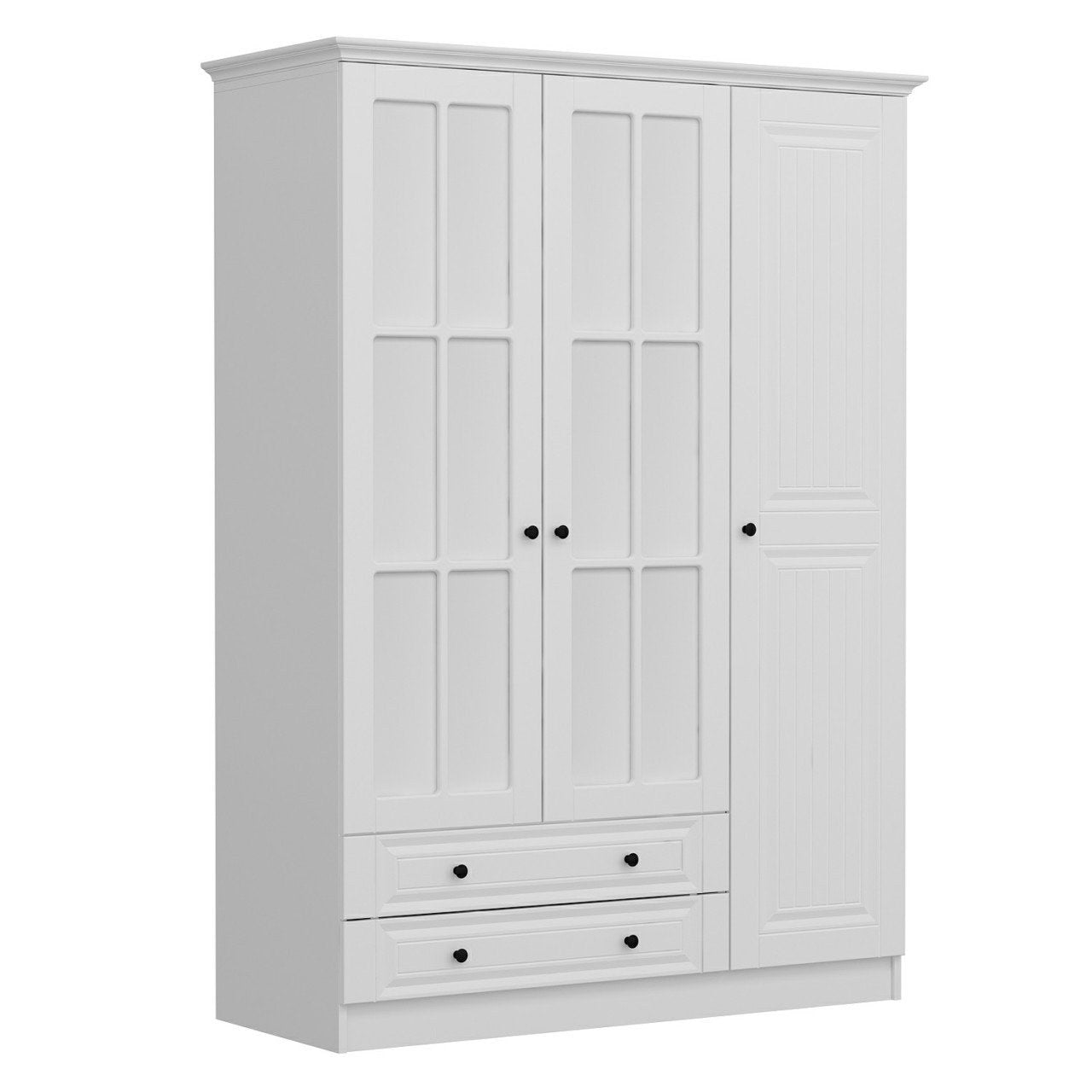 Ντουλάπα 135x210x52 εκ Λευκό 506MNR2406