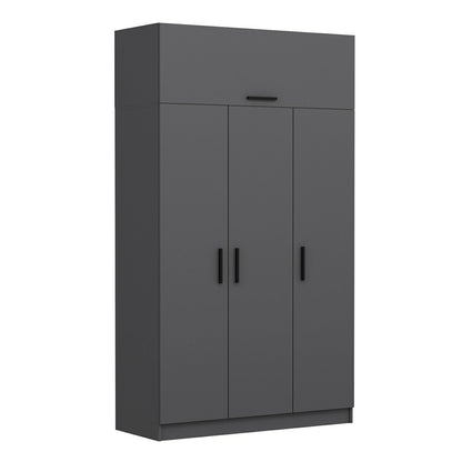 Ντουλάπα 135x235x52 εκ Ανθρακί 506MNR2413