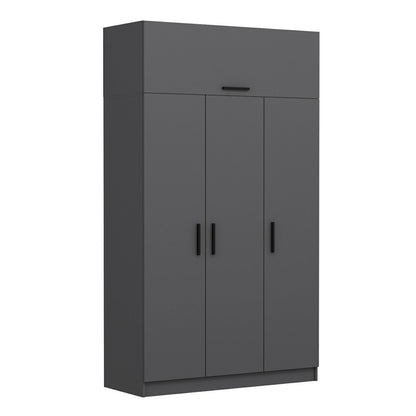 Ντουλάπα 135x255x52 εκ Ανθρακί 506MNR2414